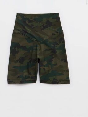 Aerie Camo High-Waist Biker Shorts -
